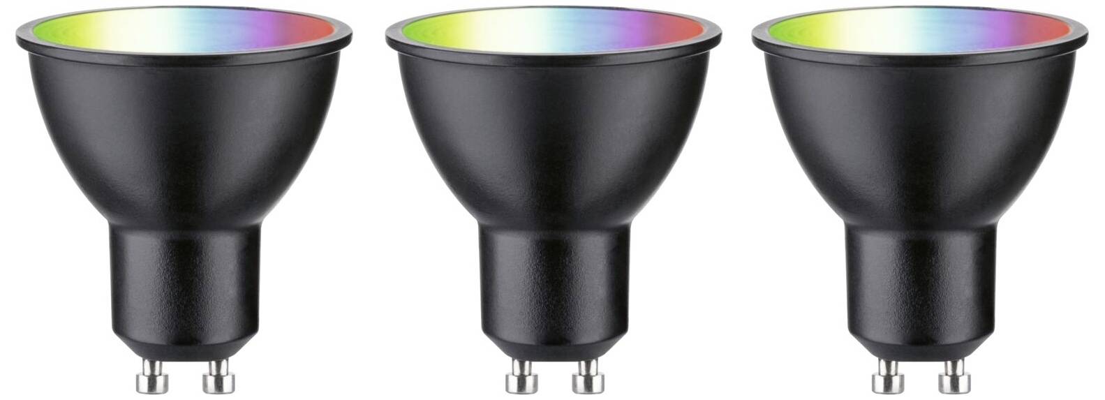 Paulmann 29153 Home LED-Leuchtmittel GU10 EEK: F (A - G) 4.8W RGBW Schwarz (matt)