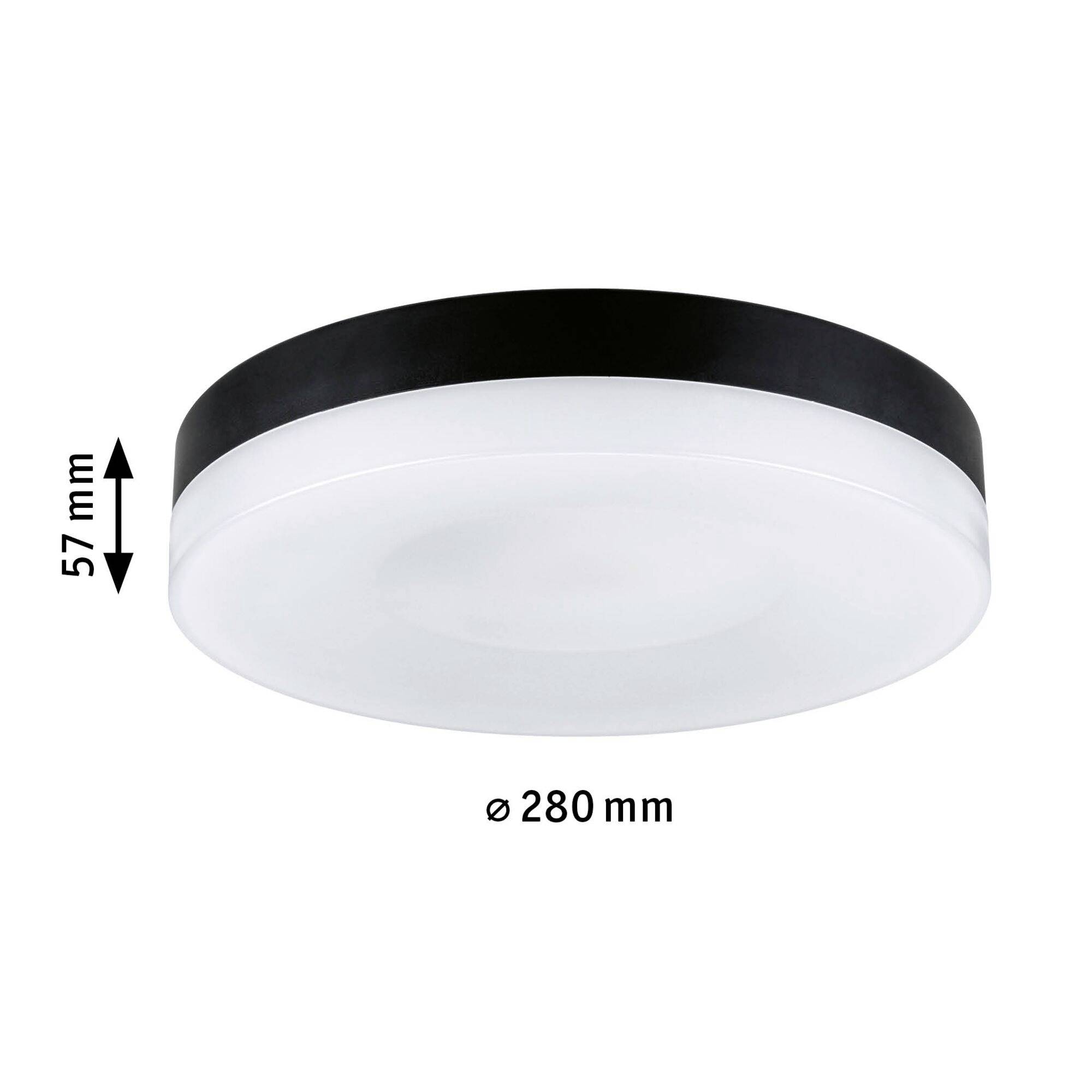 Paulmann 96778 Amalie LED-Deckenleuchte LED 16W Schwarz (matt)