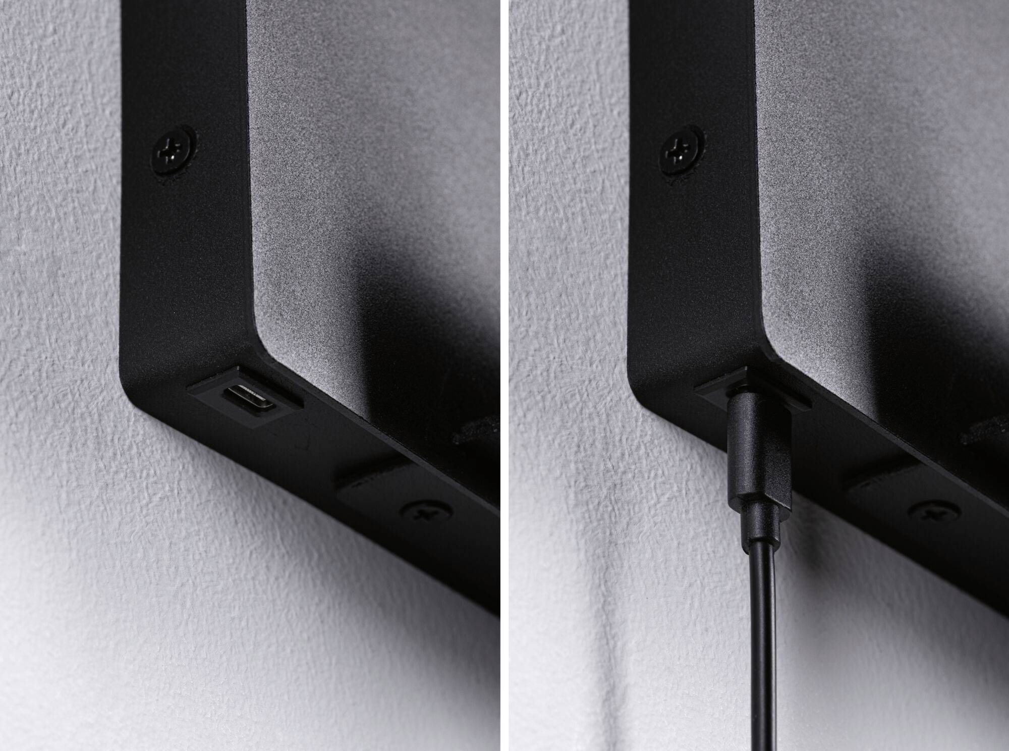 Paulmann Halina 71101 Wandleuchte 2.4W LED Schwarz (matt)