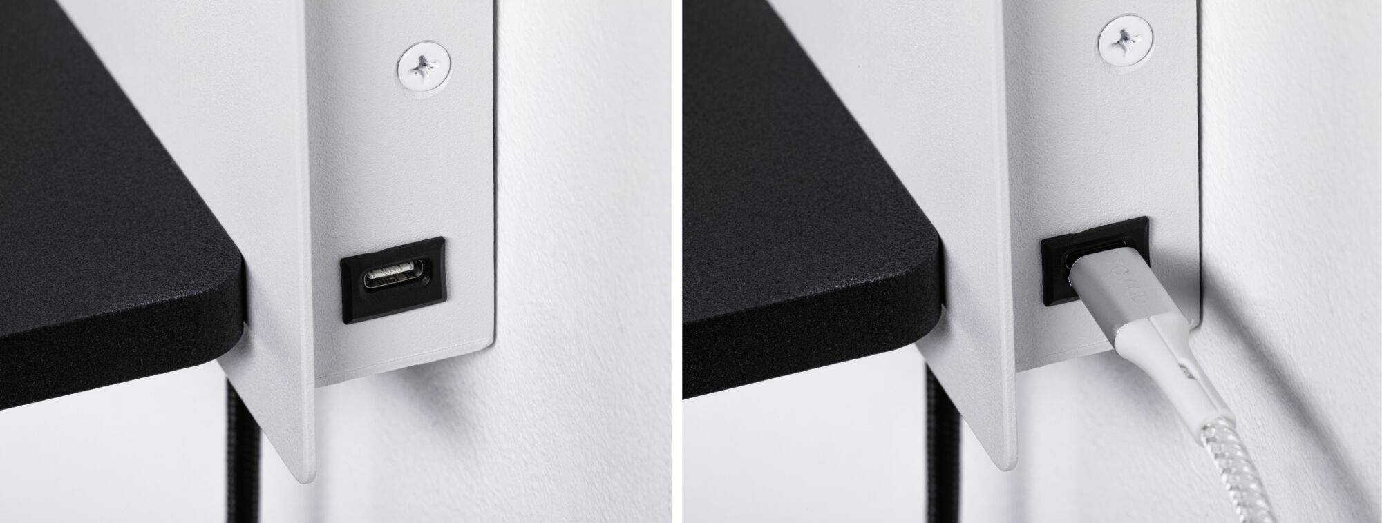 Paulmann Serra 71102 Wandleuchte 5.5W LED Weiß (matt), Schwarz (matt)