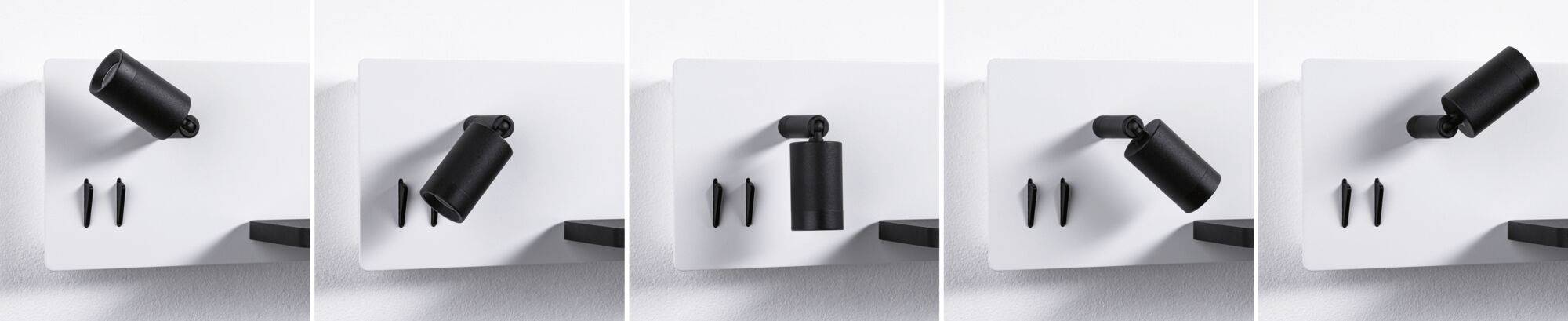 Paulmann Serra 71102 Wandleuchte 5.5W LED Weiß (matt), Schwarz (matt)