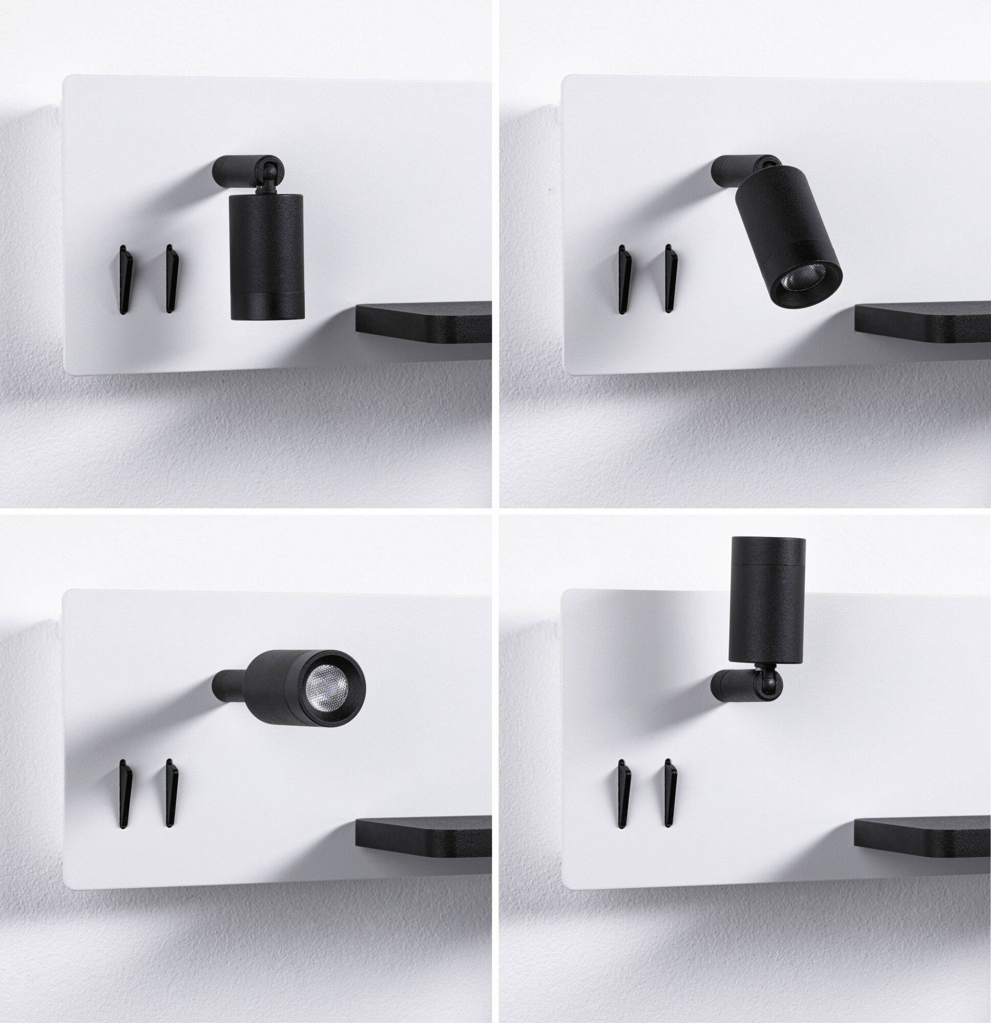 Paulmann Serra 71102 Wandleuchte 5.5W LED Weiß (matt), Schwarz (matt)