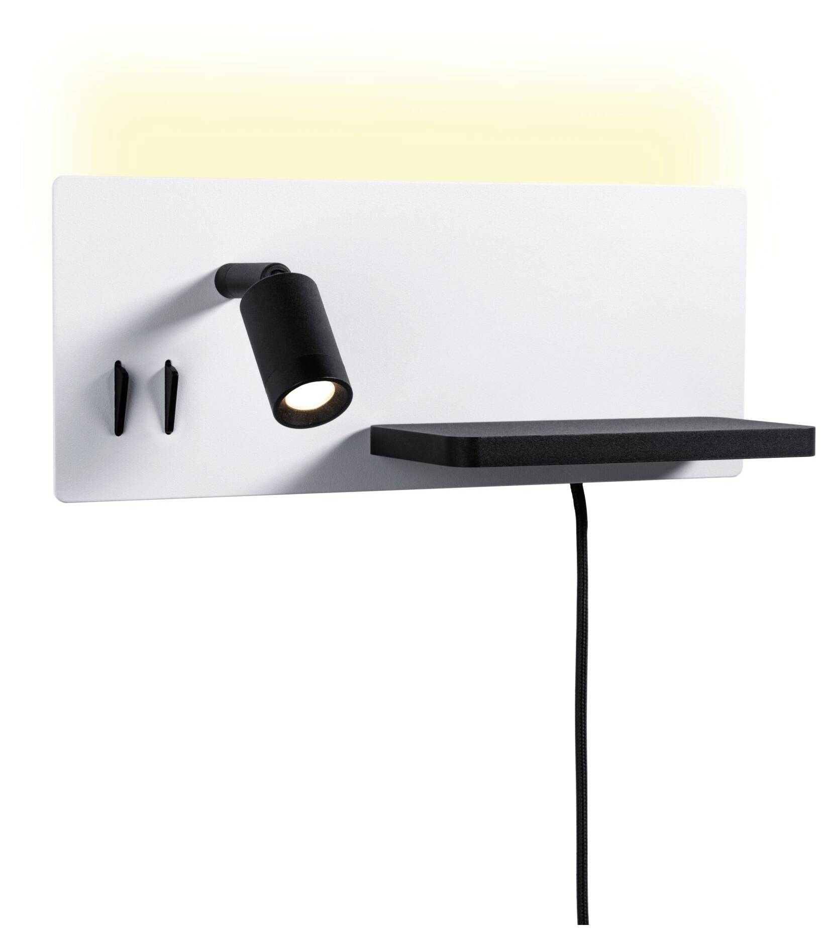 Paulmann Serra 71102 Wandleuchte 5.5W LED Weiß (matt), Schwarz (matt)