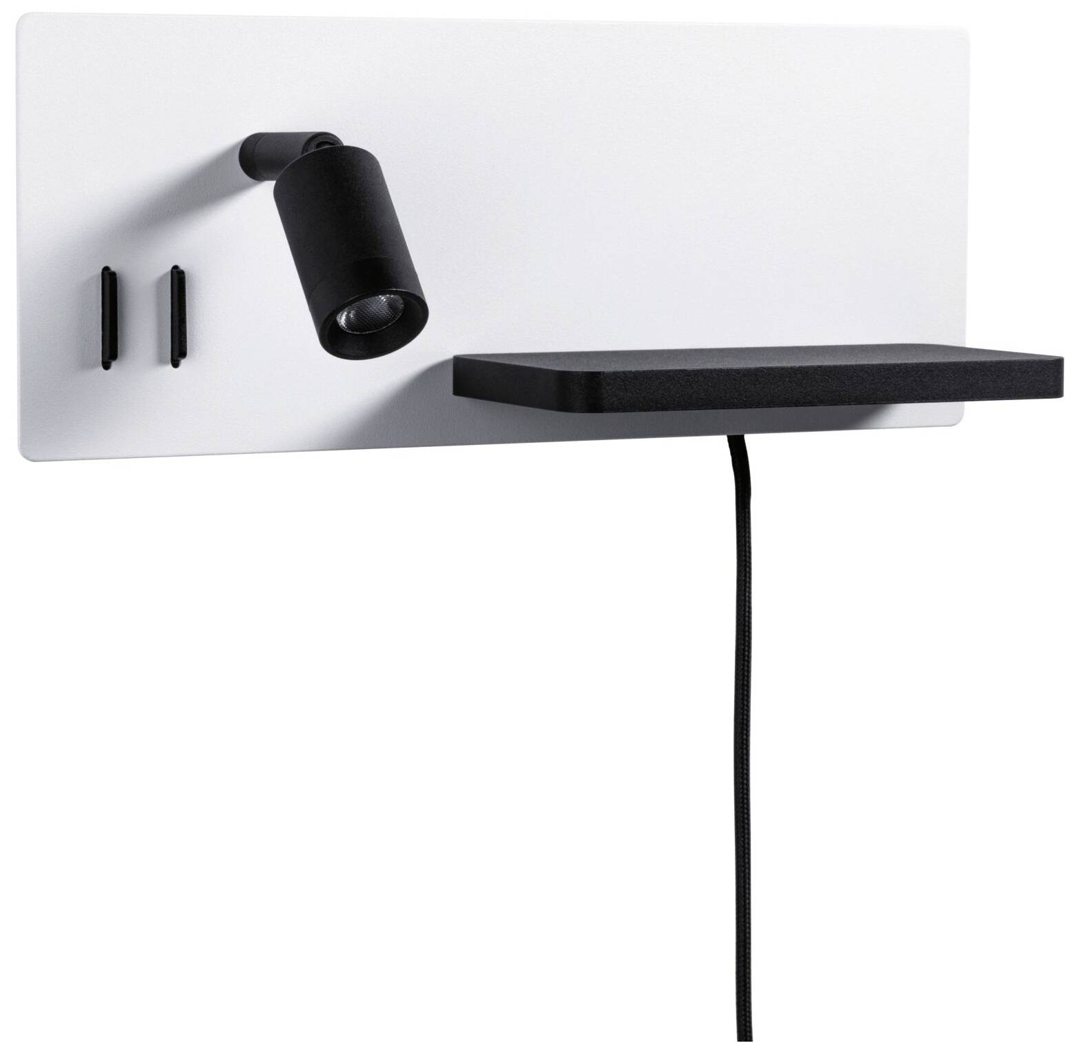 Paulmann Serra 71102 Wandleuchte 5.5W LED Weiß (matt), Schwarz (matt)