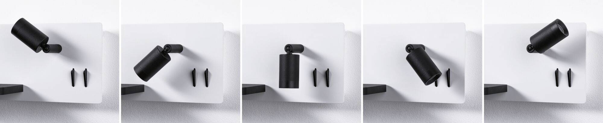 Paulmann Serrra 71103 Wandleuchte 5.5W LED Weiß (matt), Schwarz (matt)