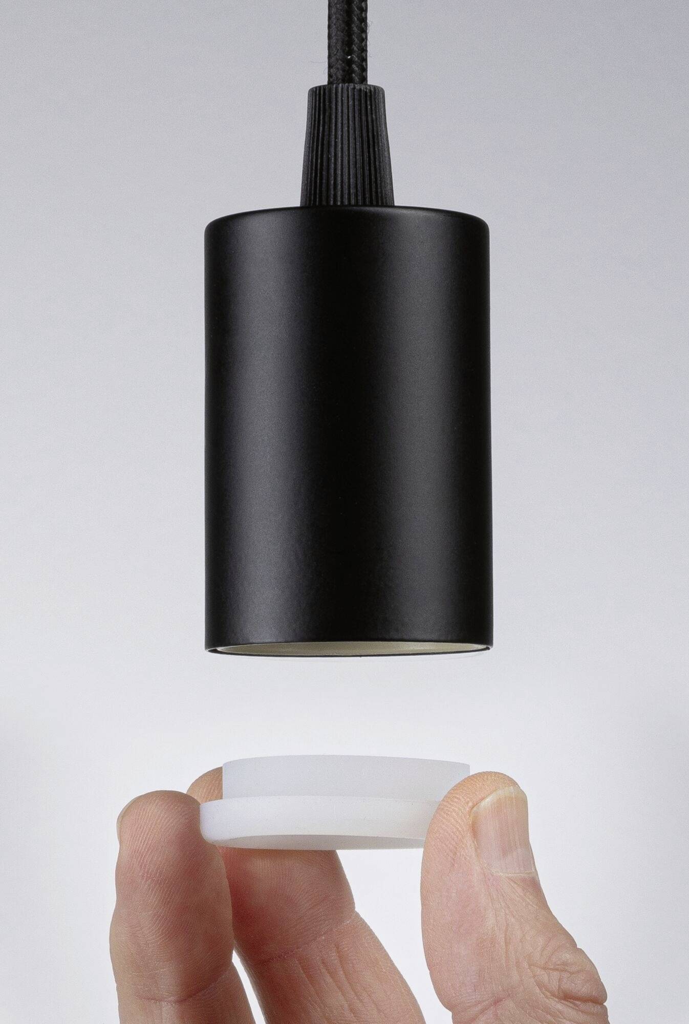 Paulmann 71136 Pendelleuchte E27 Schwarz (matt)