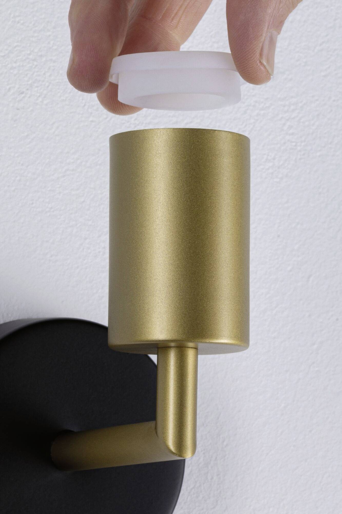 Paulmann Ravi 71137 Wandleuchte E27 Schwarz (matt), Gold