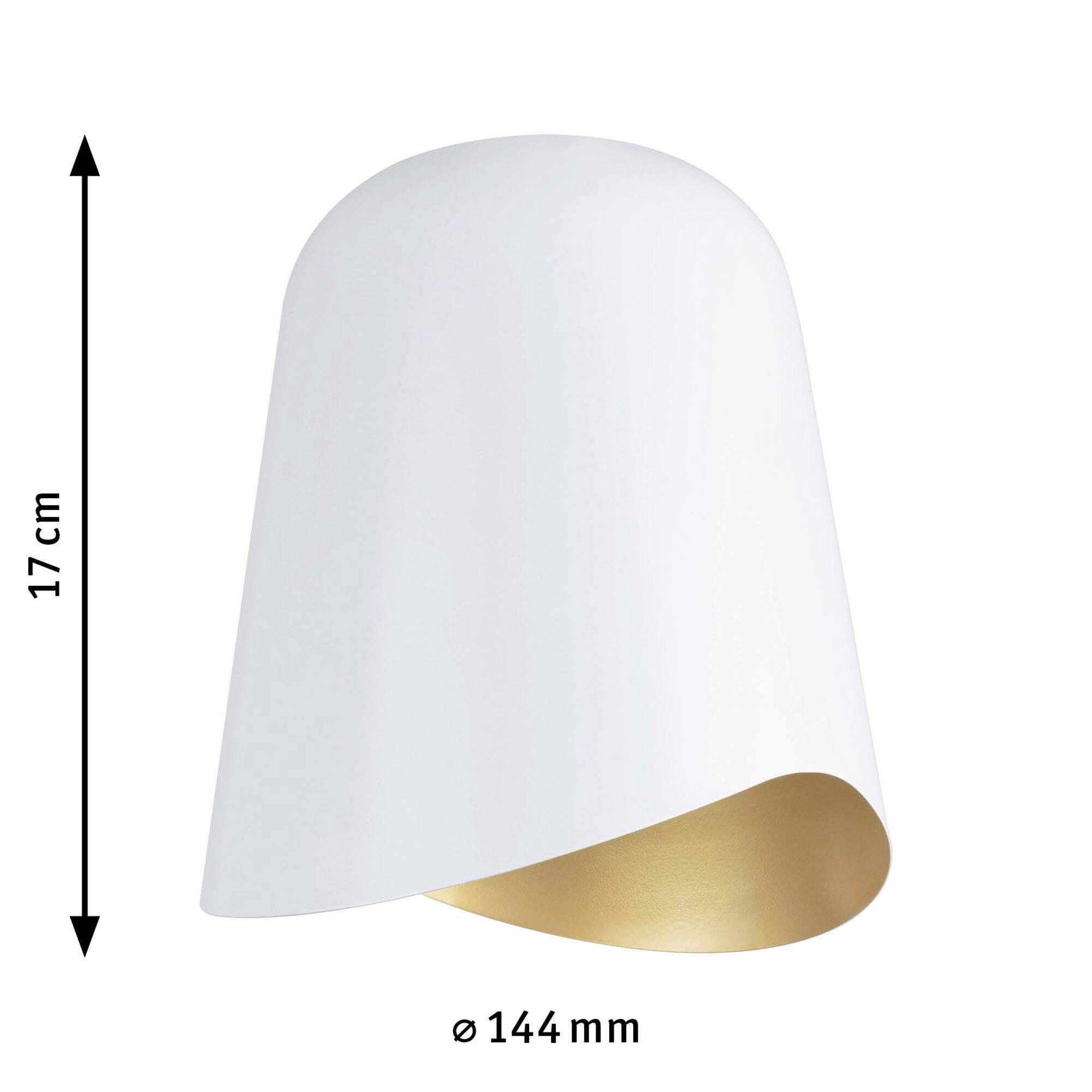 Paulmann Alvaro 95603 Lampenschirm Weiß, Gold (matt)