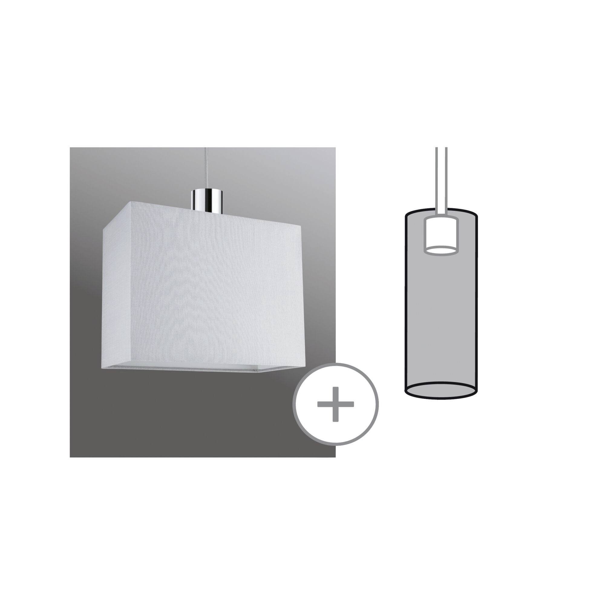 Paulmann Verona 95610 Lampenschirm Grau