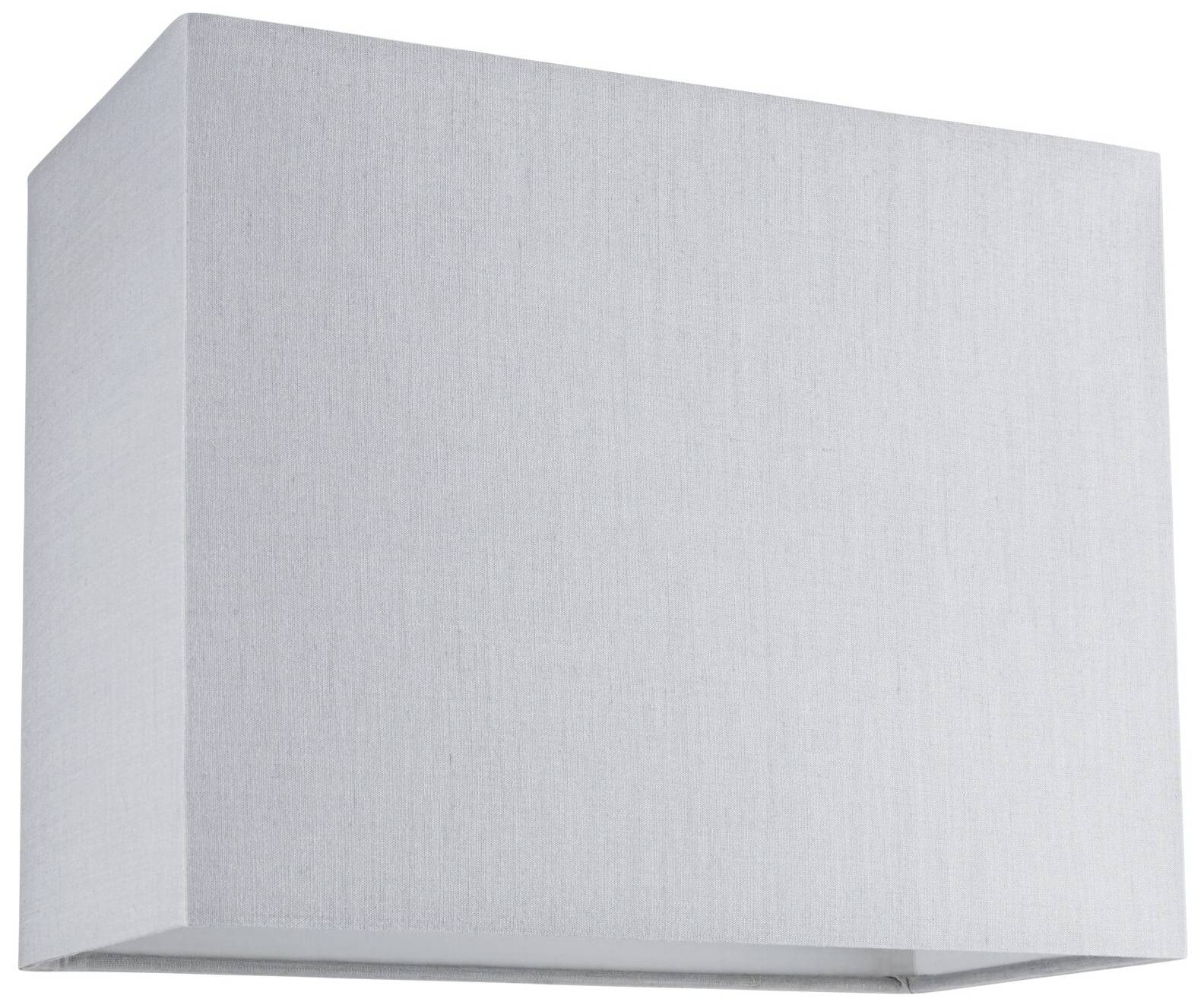 Weiße, rechteckige Wandleuchte mit schlichtem Design. Geeignet für moderne Innenräume, spendet sanftes, diffuses Licht.