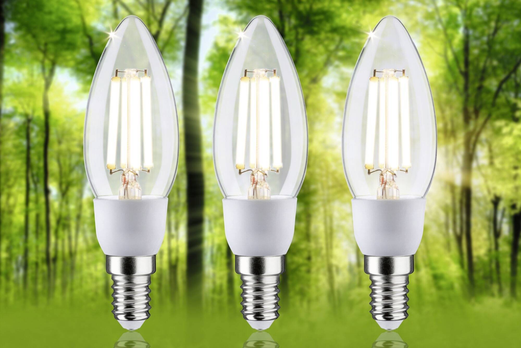 Paulmann 29133 LED EEK A (A - G) E14 2.5W Warmweiß (Ø x H) 35mm x 113mm 3St.