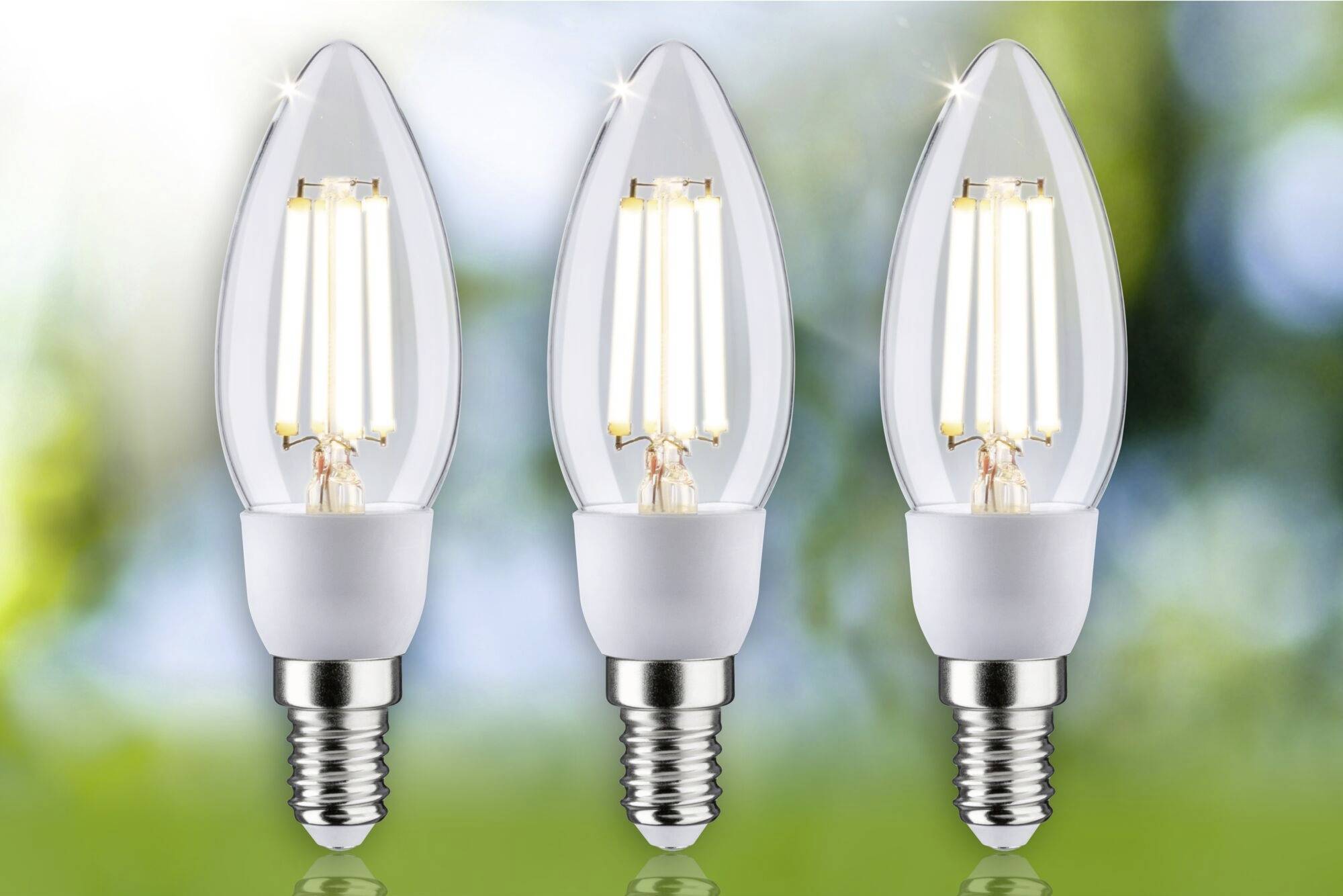 Paulmann 29133 LED EEK A (A - G) E14 2.5W Warmweiß (Ø x H) 35mm x 113mm 3St.