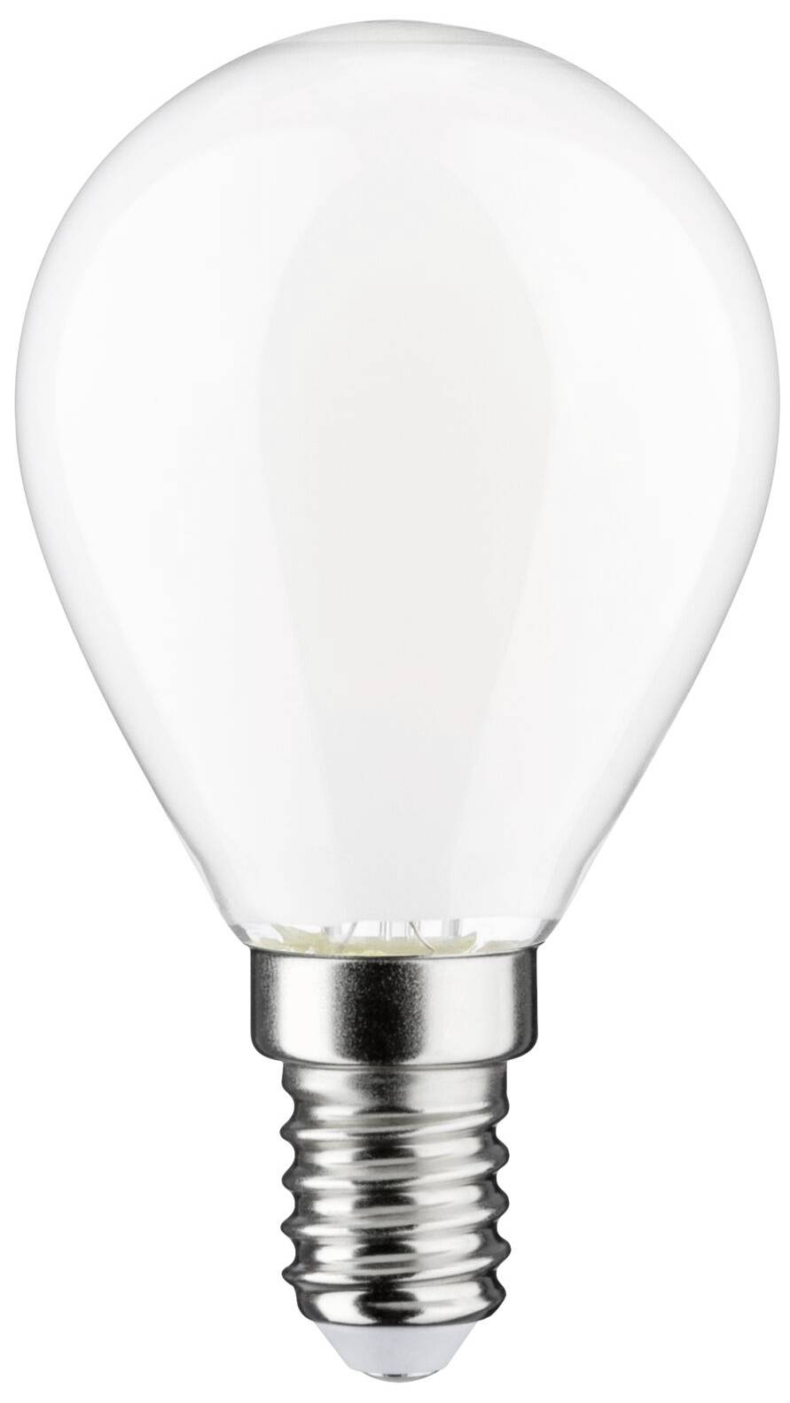 Glühbirne mit Standardfassung auf weißem Hintergrund, symbolisiert Idee oder Innovation.