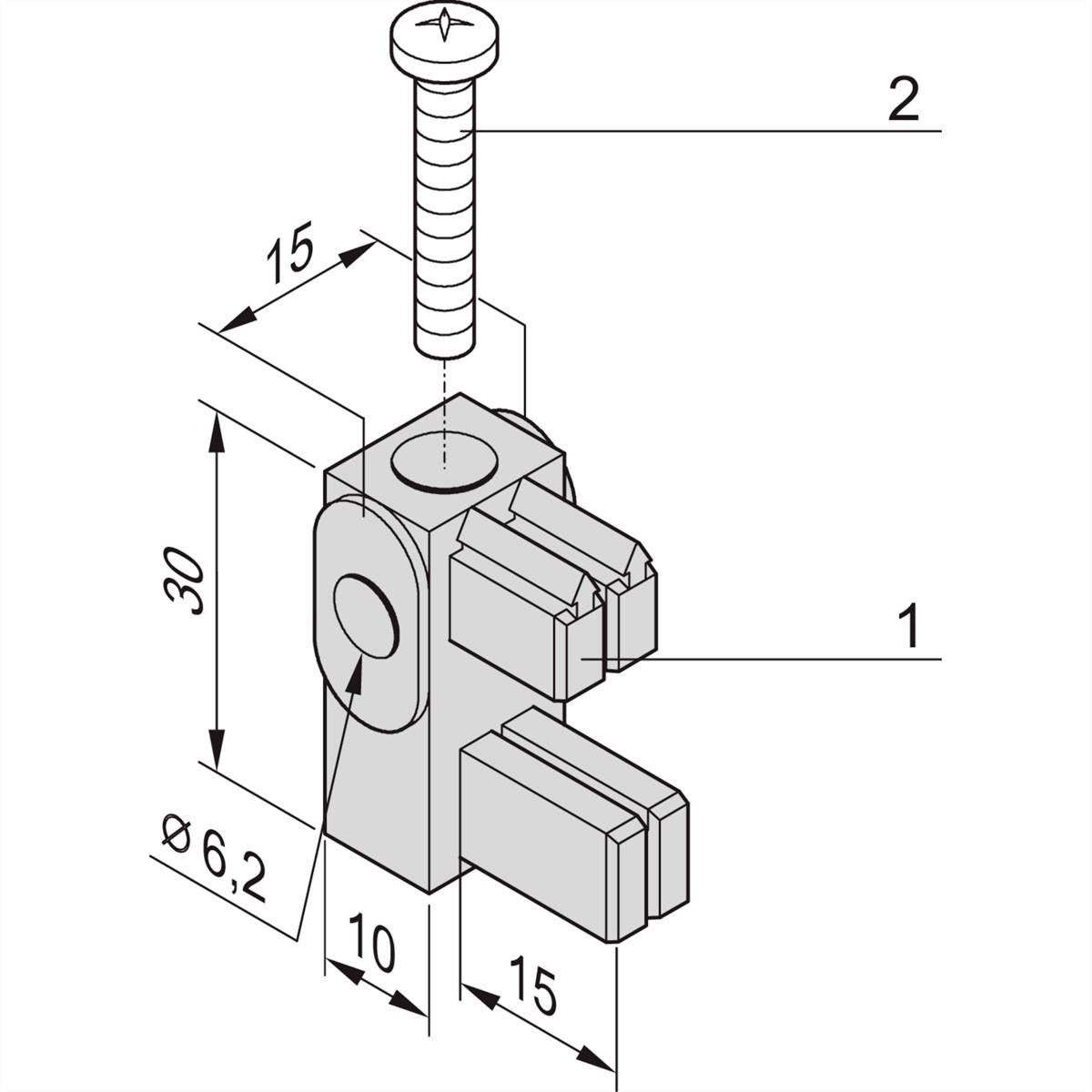 NVent SCHROFF 20100030 Befestigungskit 4St.