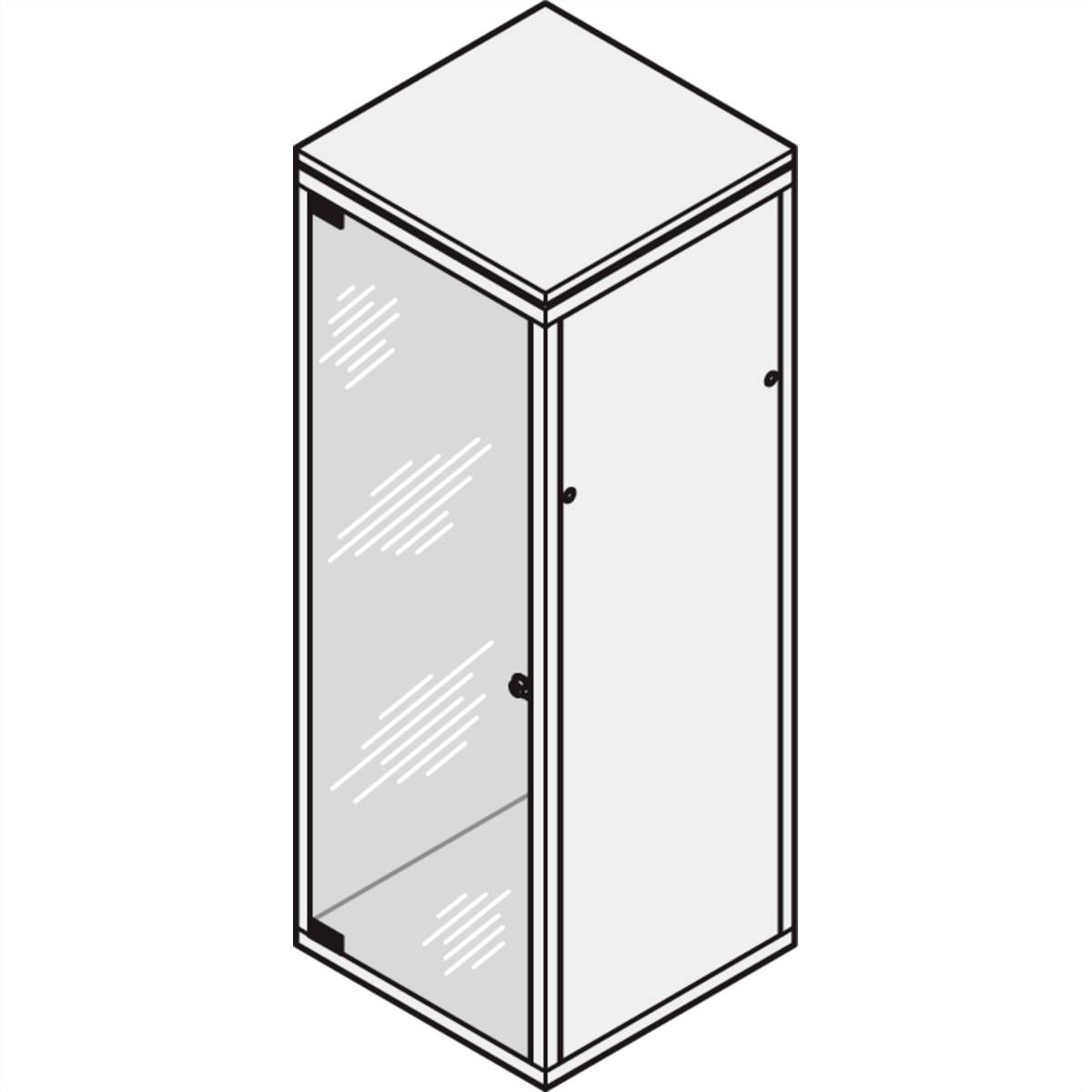 NVent SCHROFF 20117749 19 Zoll Netzwerkschrank-Sichttür