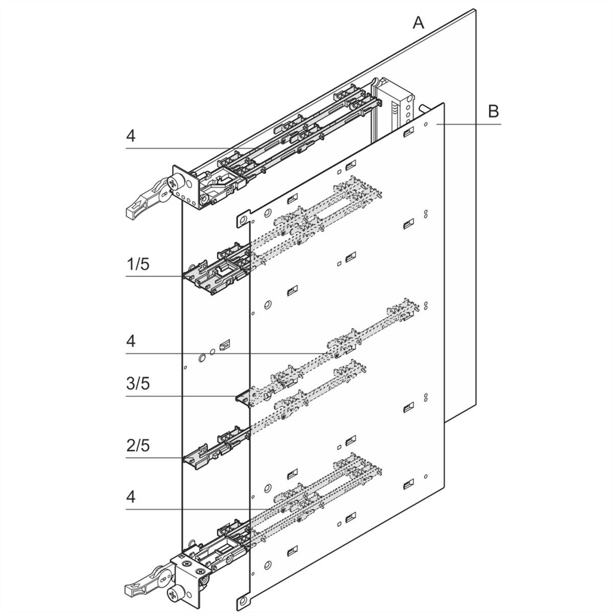 NVent SCHROFF 20849008 Profilschiene 5St.