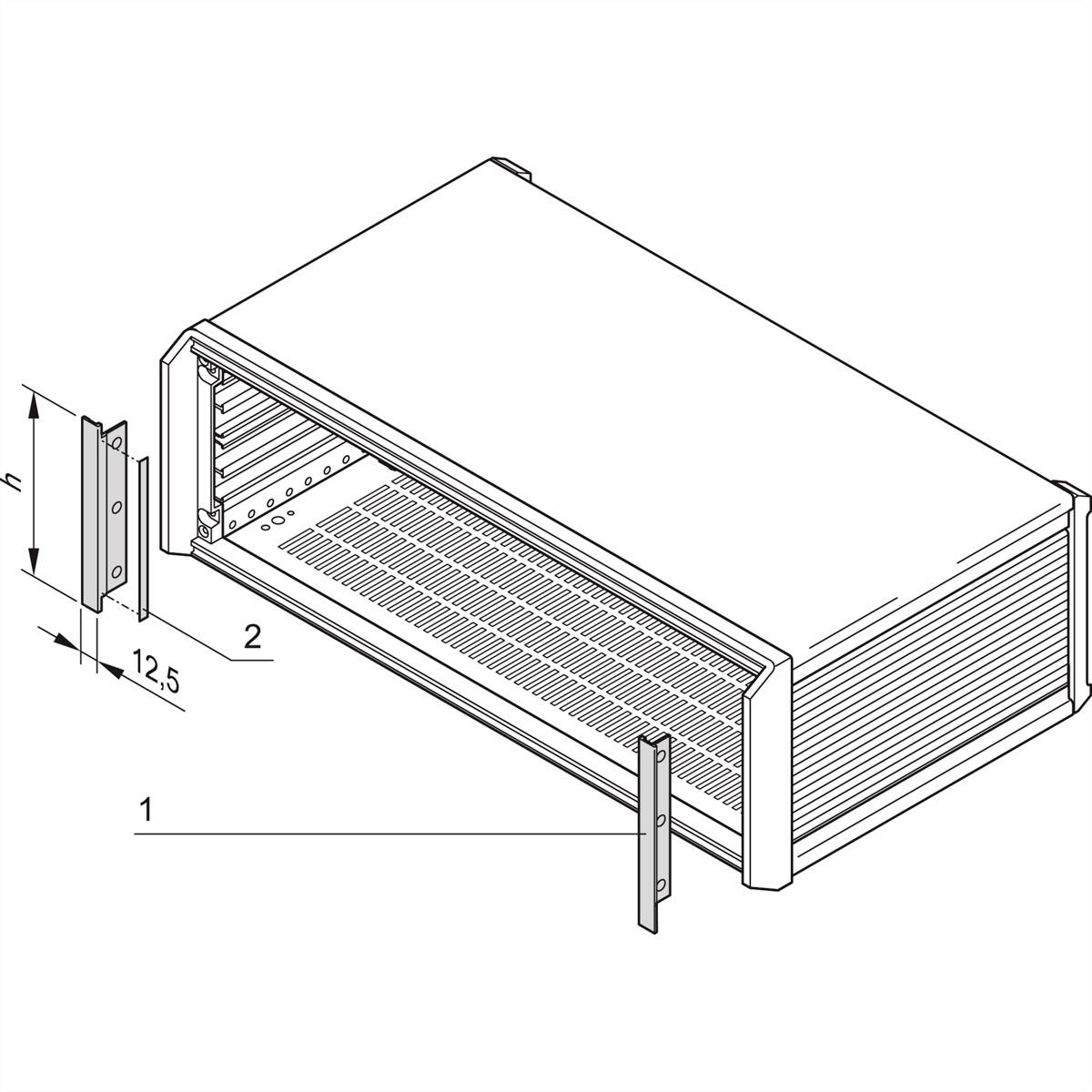 NVent SCHROFF 24576217 19 Zoll Einschubabdeckung 4St.