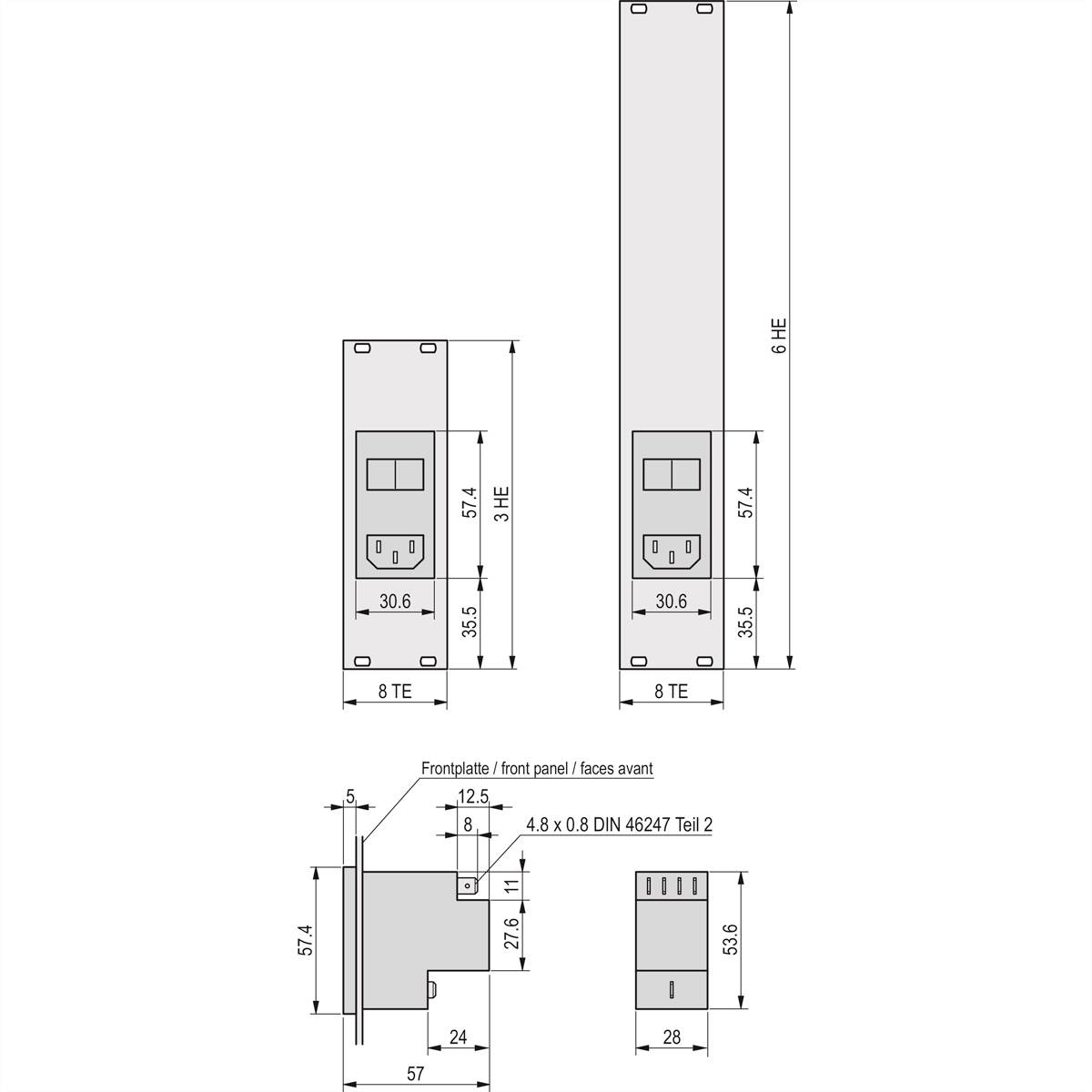 NVent SCHROFF 24579058 19 Zoll Netzteil