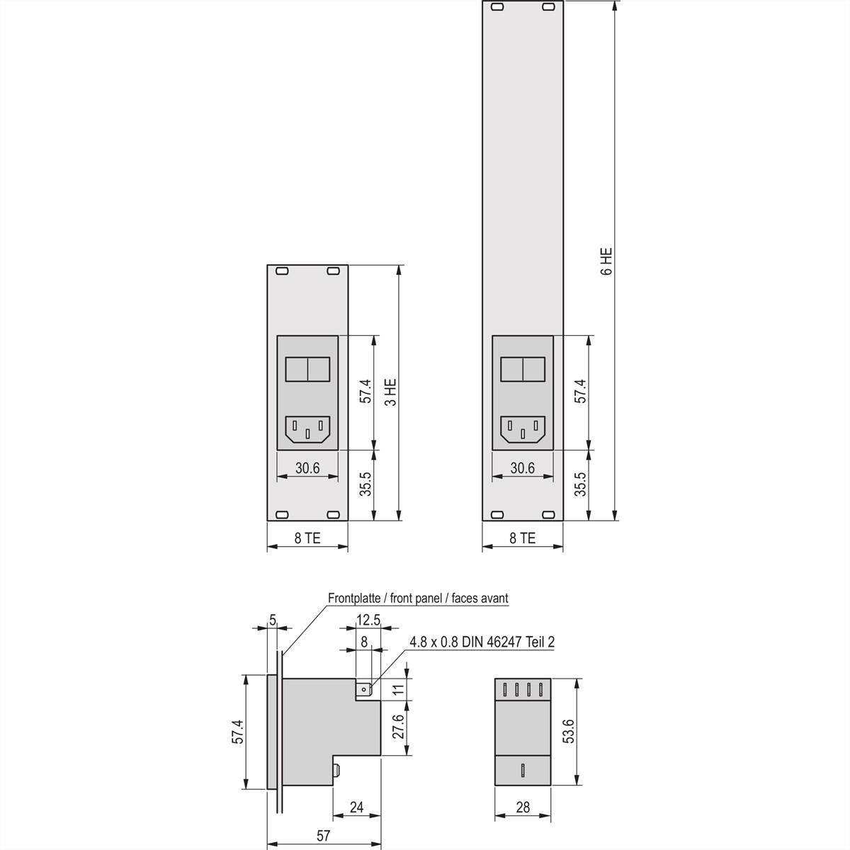 NVent SCHROFF 24579058 19 Zoll Netzteil