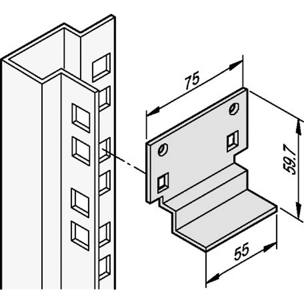 NVent SCHROFF 27230125 19 Zoll Netzwerkschrank-Schienen