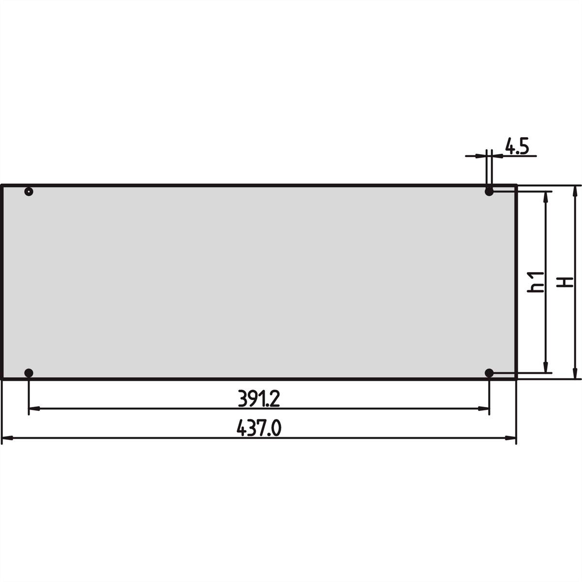 NVent SCHROFF 30828067 Frontplatte 1St.