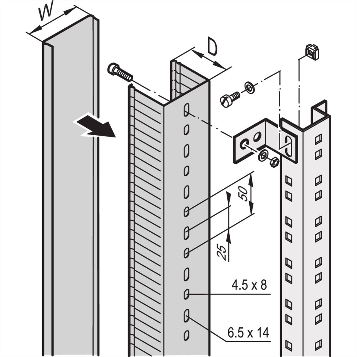 NVent SCHROFF 60103010 Kabelrangierkanal 1St.