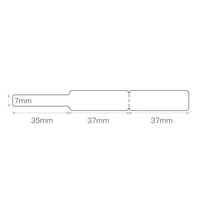 NIIMBOT Etiketten (Rolle) 72 x 12.5mm Weiß 65 St. A2K18638601 Kabel-Etiketten NIIMBOT Etiketten (Rolle) 72 x 12.5mm Weiß 65 St. A2K18638601 Kabel-Etiketten