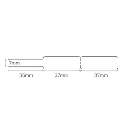 NIIMBOT Etiketten (Rolle) 72 x 12.5mm Weiß 65 St. A2K18638601 Kabel-Etiketten NIIMBOT Etiketten (Rolle) 72 x 12.5mm Weiß 65 St. A2K18638601 Kabel-Etiketten