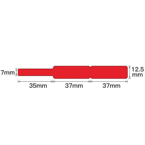 NIIMBOT Etiketten (Rolle) 72 x 12.5mm Rot 65 St. A2K18638001 Kabel-Etiketten NIIMBOT Etiketten (Rolle) 72 x 12.5mm Rot 65 St. A2K18638001 Kabel-Etiketten