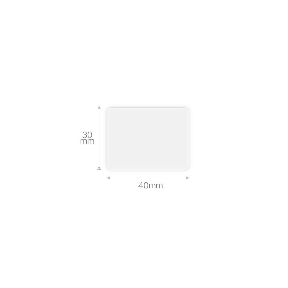 NIIMBOT Etiketten (Rolle) 40 x 30mm Transparent 230 St. A2G88318801 Universal-Etiketten