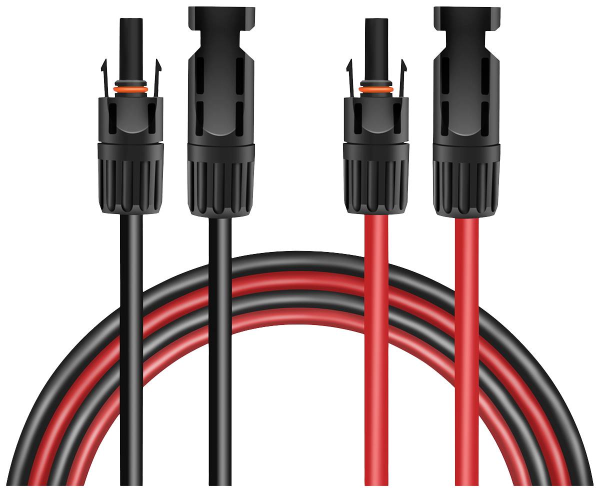 LogiLink PHC0101 MC4/M zu MC4/F Verlängerungskabel Kabellänge 2m