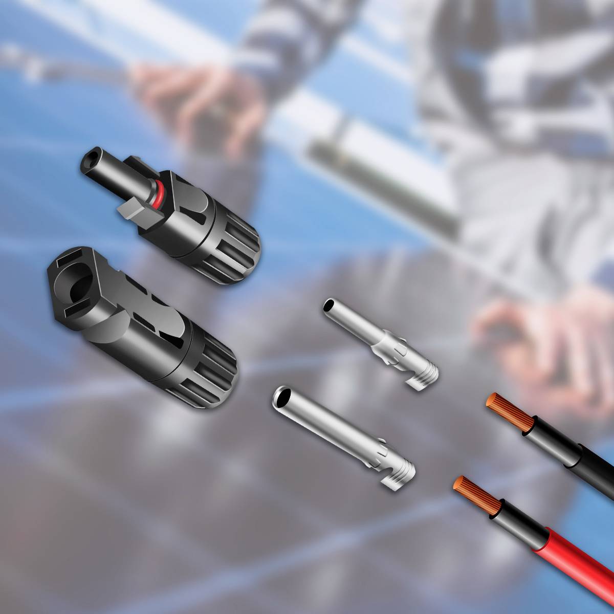 LogiLink PHC0201 H1Z2Z2-K, 6mm² Installationskabel Kabellänge 25m