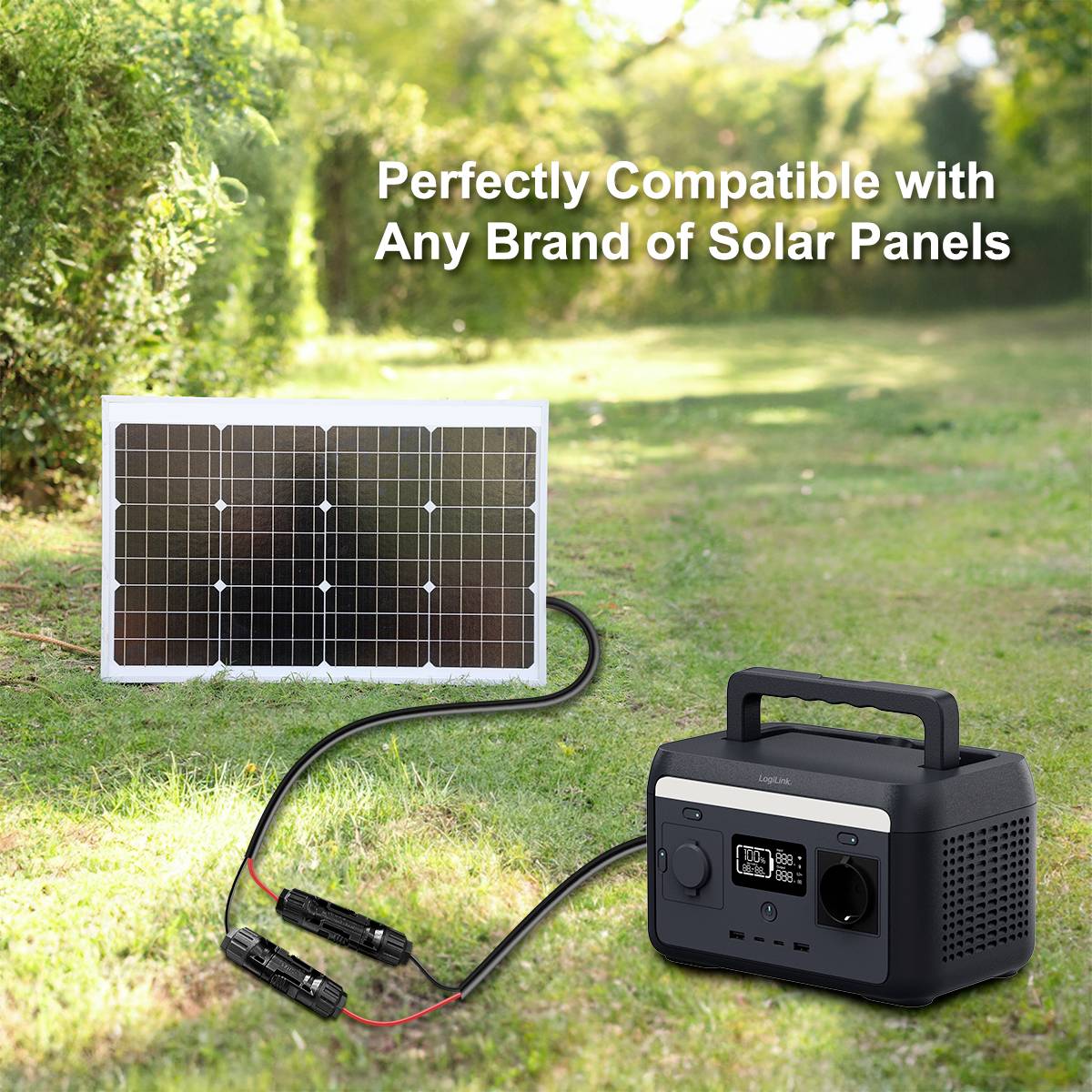 LogiLink PHC0400 DC7909/M zu 2x MC4/MF Solar-Steckverbindung Kabellänge 0.3m