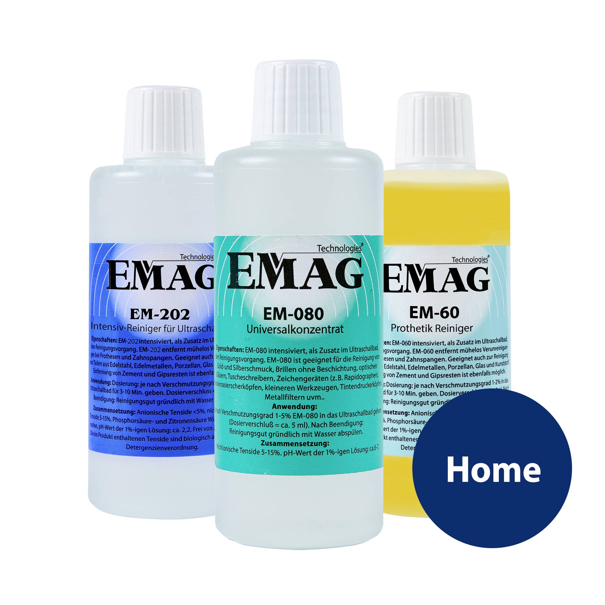 Emag Emmi-07D Ultraschallreiniger Universal 80 W 0.5 l mit Reinigungskorb