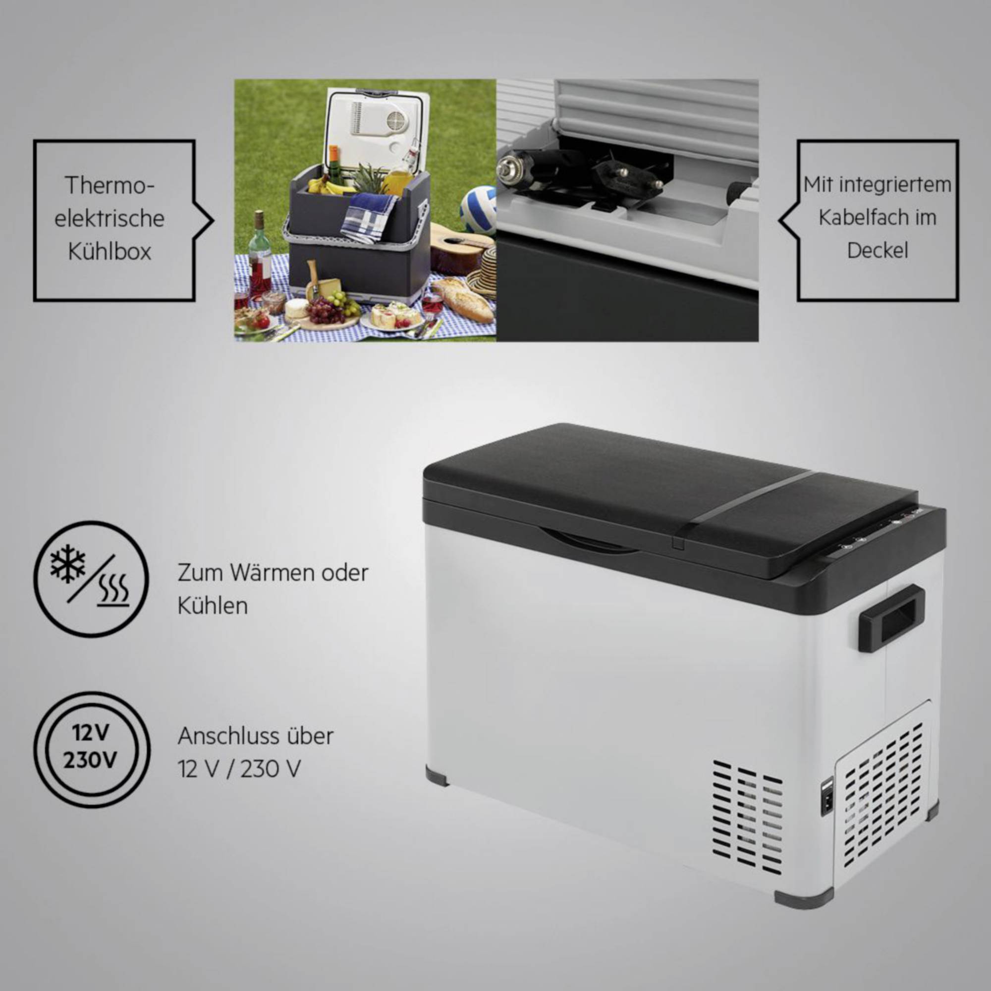 AEG KK 30 Kühl-Gefriertruhe 30 l EEK: F (A - G) Grau