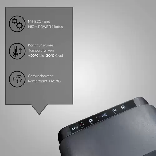 AEG KK 30 Kühl-Gefriertruhe 30l EEK: F (A - G) Grau AEG KK 30 Kühl-Gefriertruhe 30l EEK: F (A - G) Grau