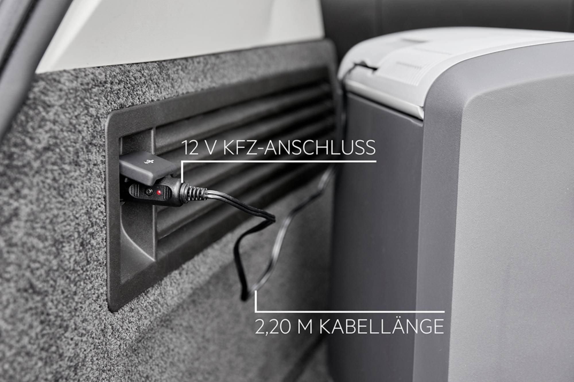 AEG KK20 Kühlbox EEK: D (A - G) Thermoelektrisch Schwarz, Grau 20°C unter Umgebungstemperatur