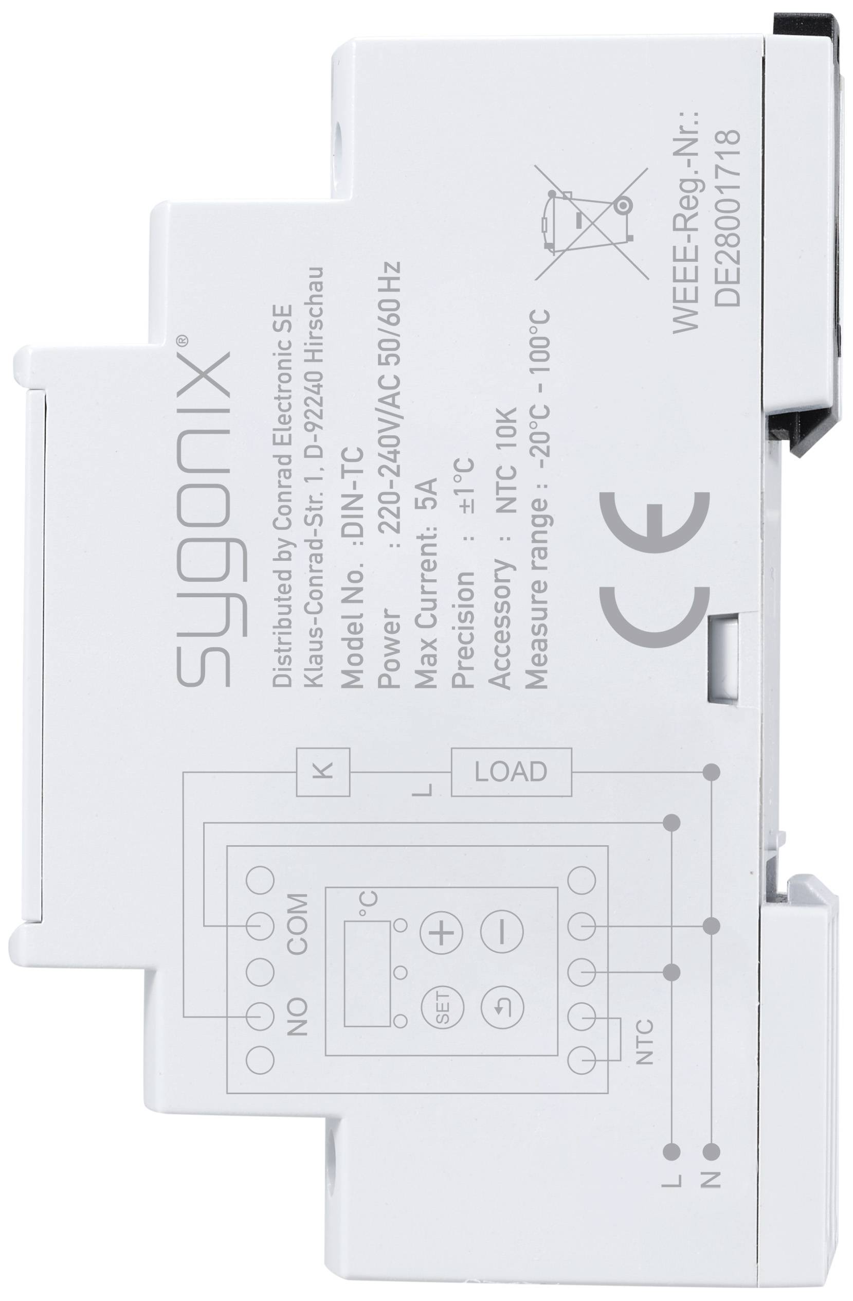 Sygonix Temperaturschalter -20 - 100°C
