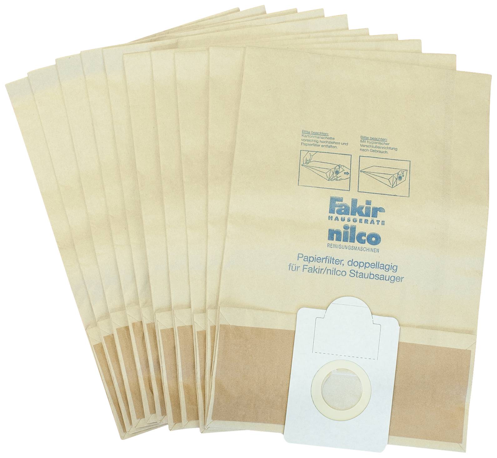 BJZ A-32134 ESD-Papierfilter-Beutel 10St.