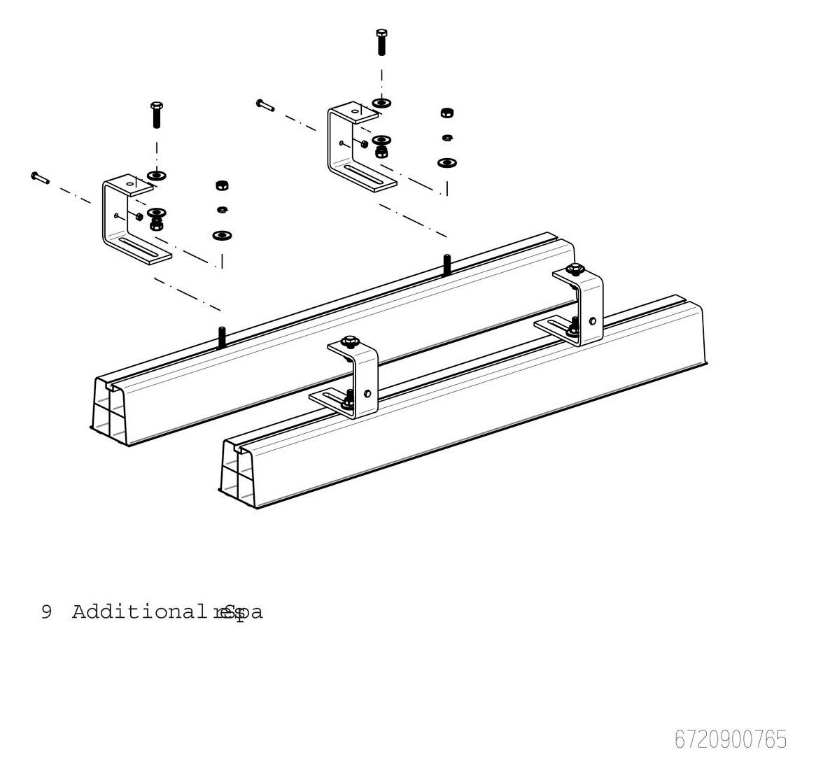 Bosch 7716161065 Zubehör für Split-Außeneinheit Bodenkonsole n.rel