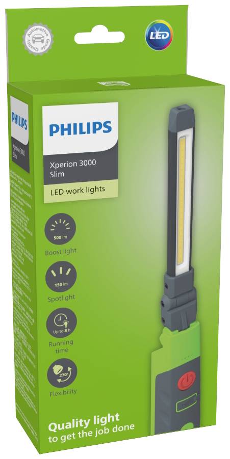 Philips Automotive X30SLIMX1 Xperion 3000 Slim LED Arbeitsleuchte akkubetrieben 5W 500lm