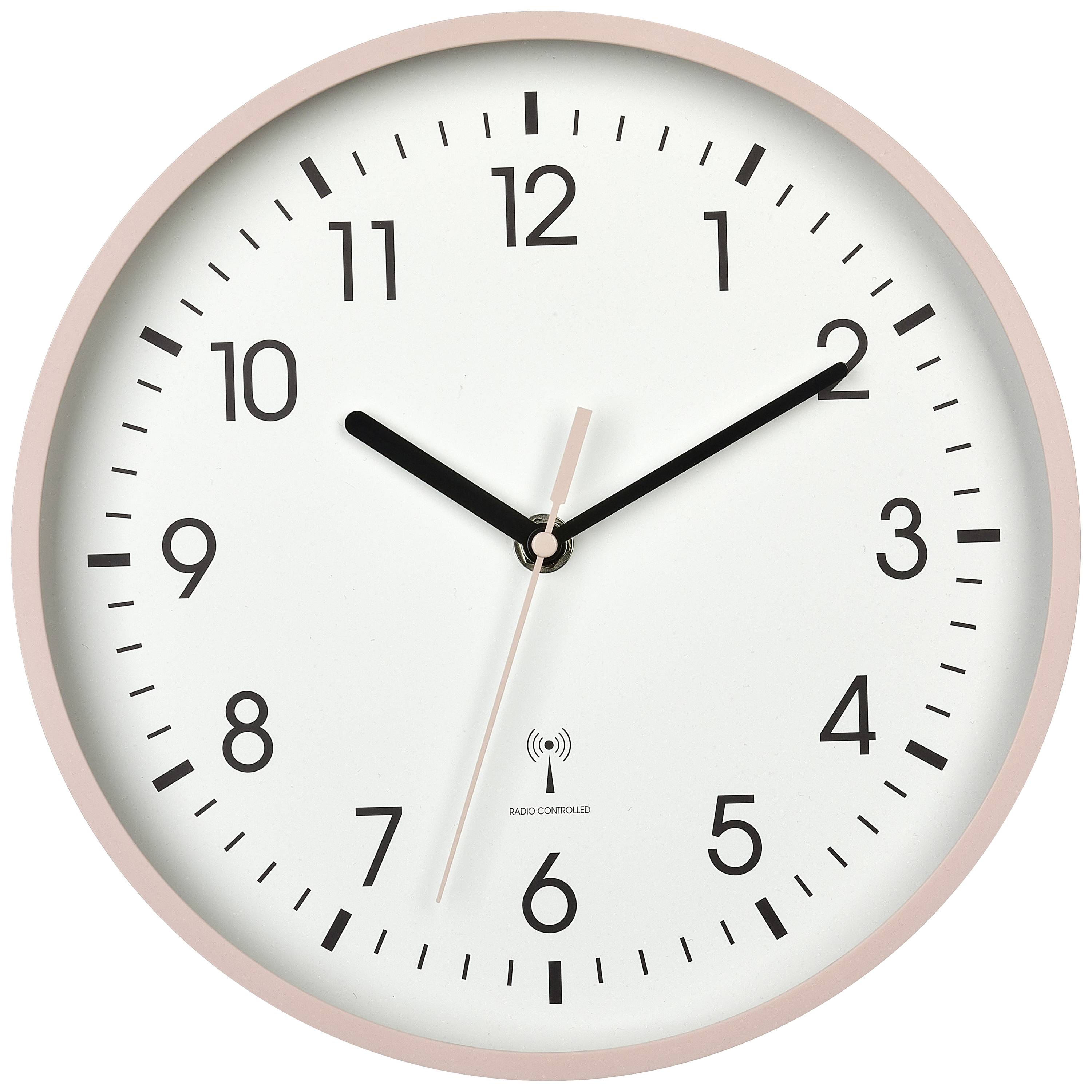 TFA Dostmann 60.3550.16 Funk Wanduhr 24.5cm x 4.2cm Rosa