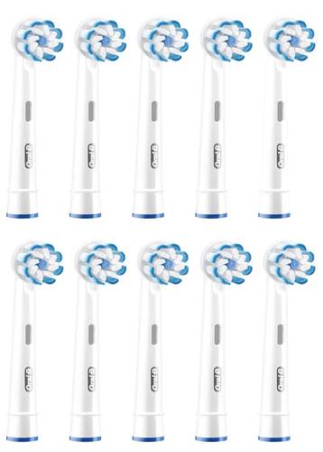 Oral-B Sensitive Clean Aufsteckbürsten für elektrische Zahnbürste 10 St. Weiß