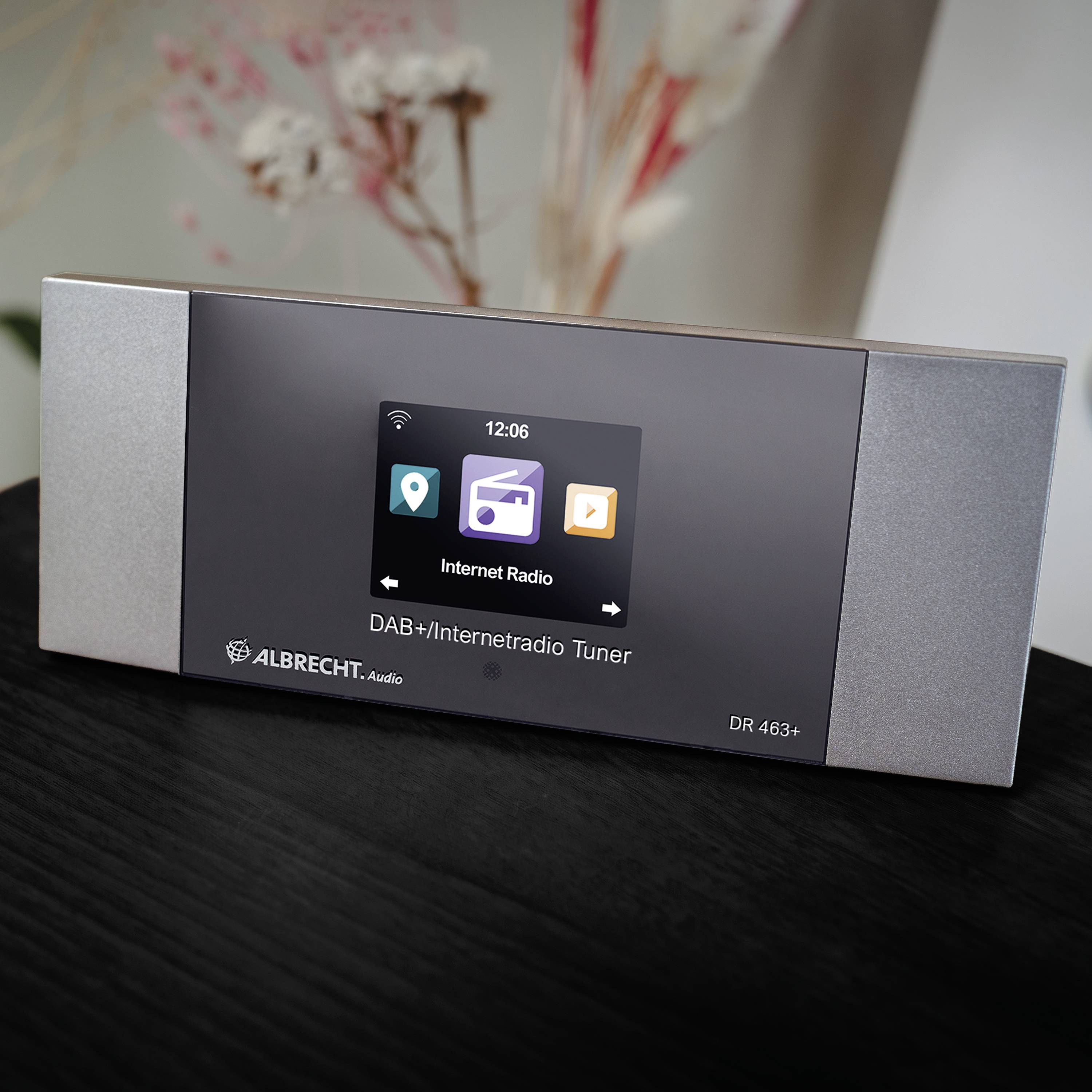 Albrecht DR 463+ Internet-, DAB+ und UKW-Radio Tuner Internet Radio-Adapter DAB+, Internet