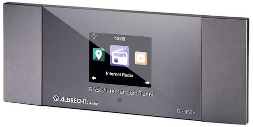 Albrecht DR 463+ Internet-, DAB+ und UKW-Radio Tuner Internet Radio-Adapter DAB+, Internet, UKW DAB+, Internetradio, UKW, WLAN Ink