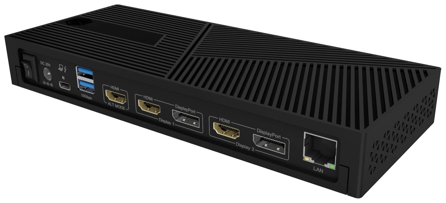 ICY BOX USB-C® Dockingstation IB-DK2246AC Passend für Marke Dockingstations: Universal inkl. Kensin