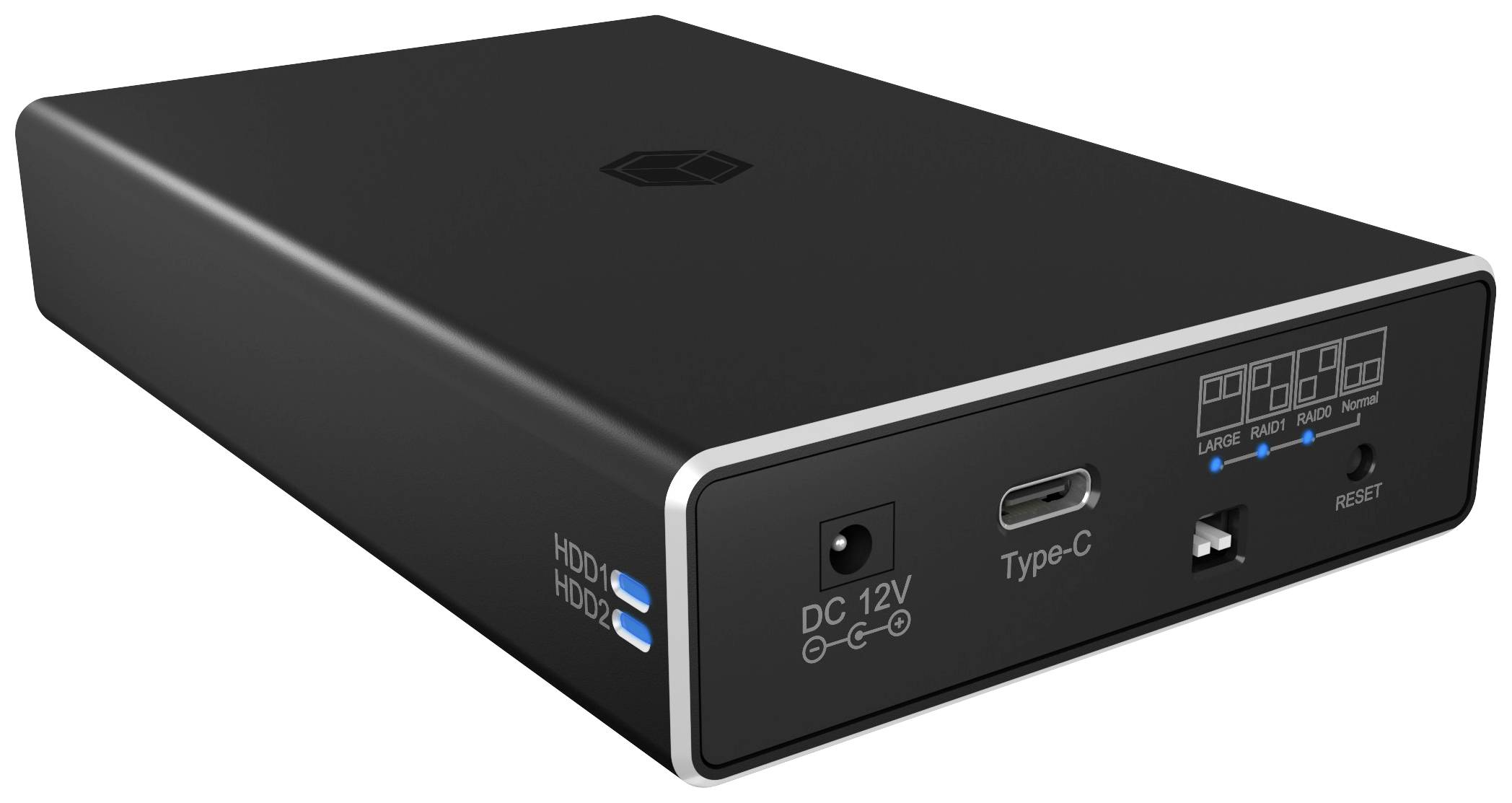 ICY BOX 61028 6.35 cm (2.5 Zoll)-Festplattengehäuse 2.5 Zoll USB-C® (USB 3.2 Gen 2)