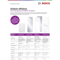 Bosch Home Comfort HI4000P8M Infrarotheizung 850W Metall Bosch Home Comfort HI4000P8M Infrarotheizung 850W Metall