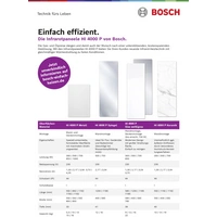 Bosch Home Comfort HI4000P3G-GRAU Infrarotheizung 300W Glas, Grau Bosch Home Comfort HI4000P3G-GRAU Infrarotheizung 300W Glas, Grau