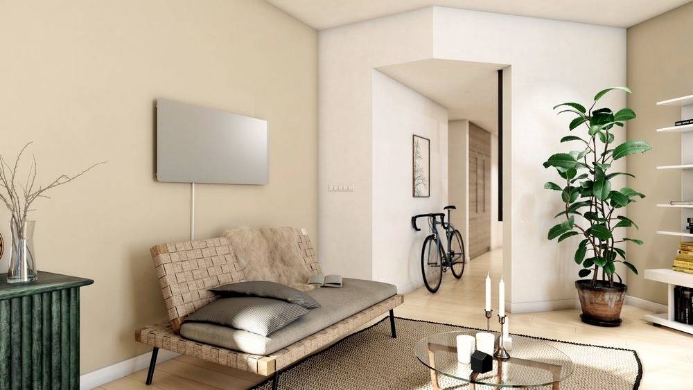 Bosch Home Comfort HI4000P5G-GRAU Infrarotheizung 500 W Glas, Grau